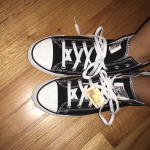 Black old school converse